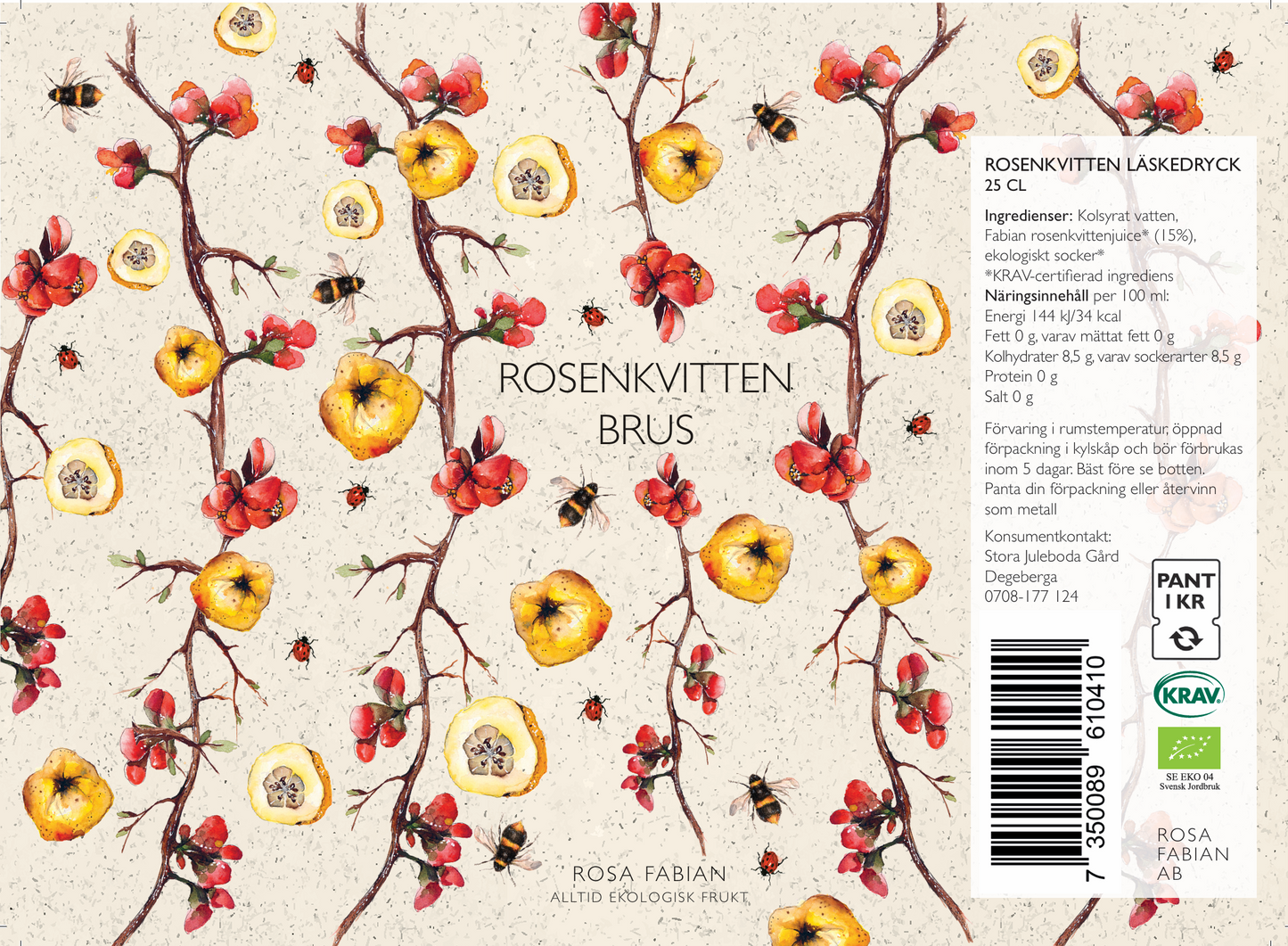 Rosenkvitten Brus 25cl