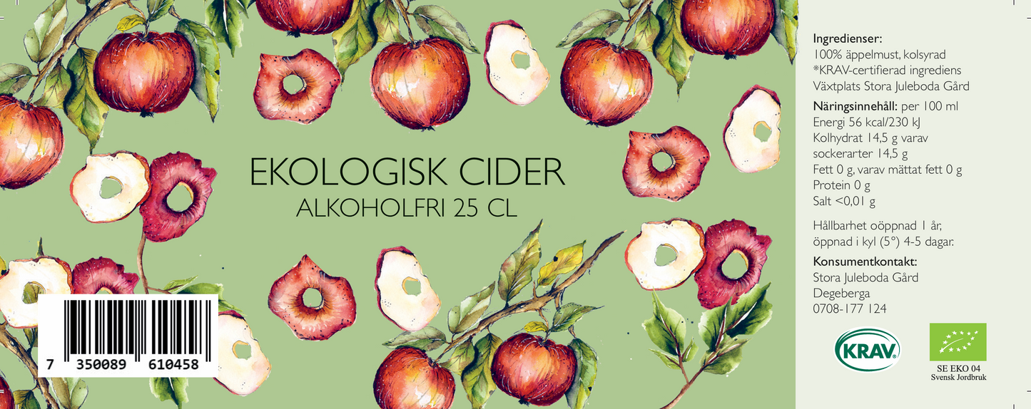 Äppelcider Alkoholfri 25 cl